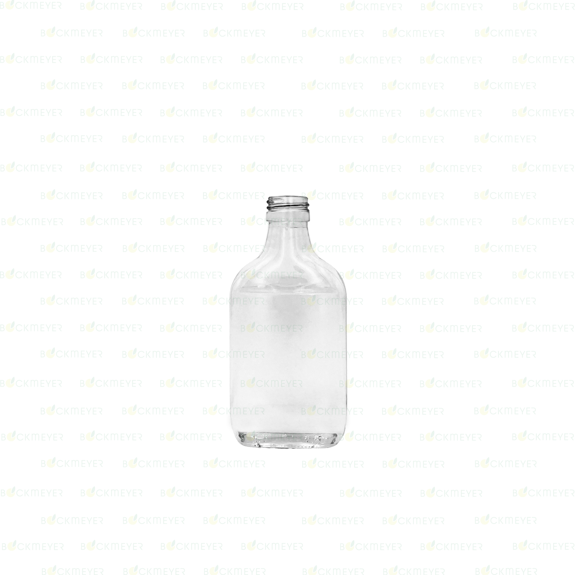Taschenflasche 0,2 Liter, weiß (OHNE VERSCHLUSS)