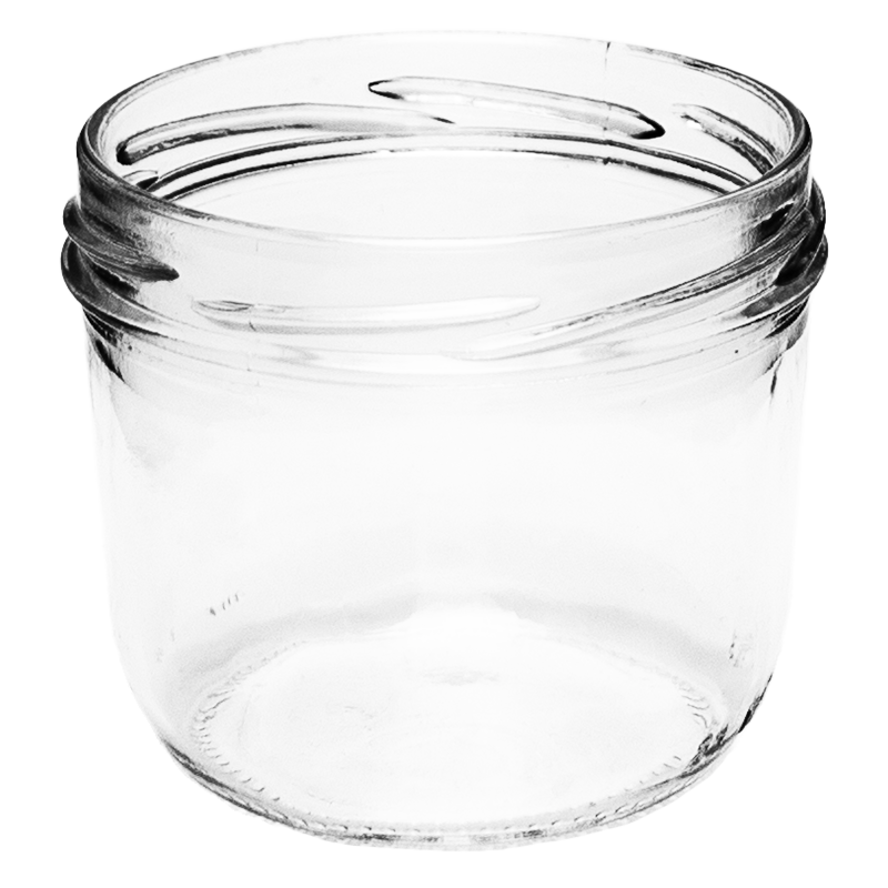 Wurst- / Sturzglas | 230ml | weiß | TO | 82mm | OHNE Verschluss