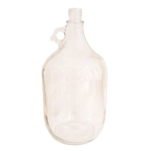 Henkelflasche 5 Liter,  weiß (OHNE VERSCHLUSS)