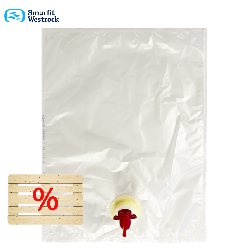 10l Bag in Box | BEUTEL | für Saft | Smurfit | transparent | Palette 4.200 Stk