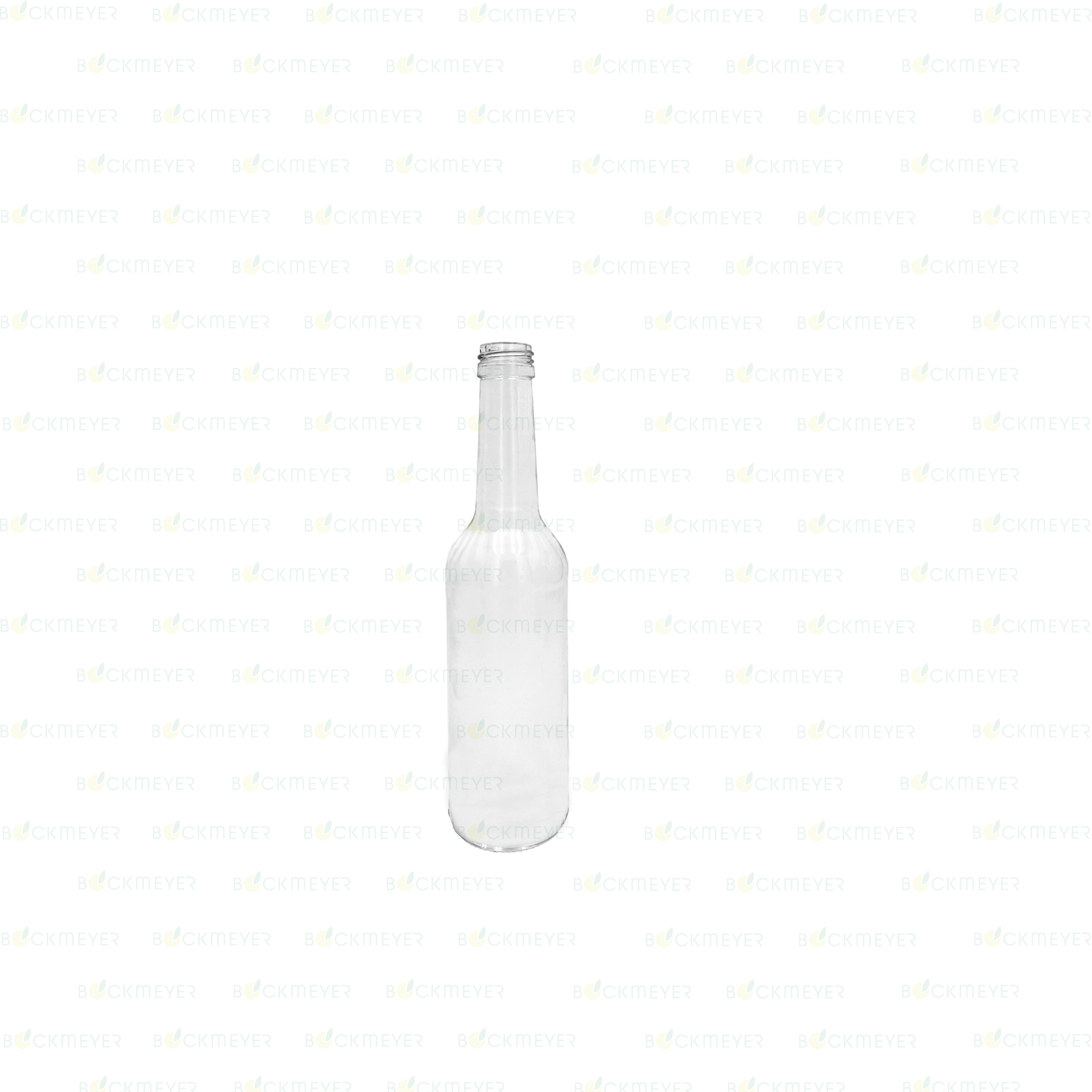 Geradhals Flasche 0,5 Liter, weiß (OHNE VERSCHLUSS)