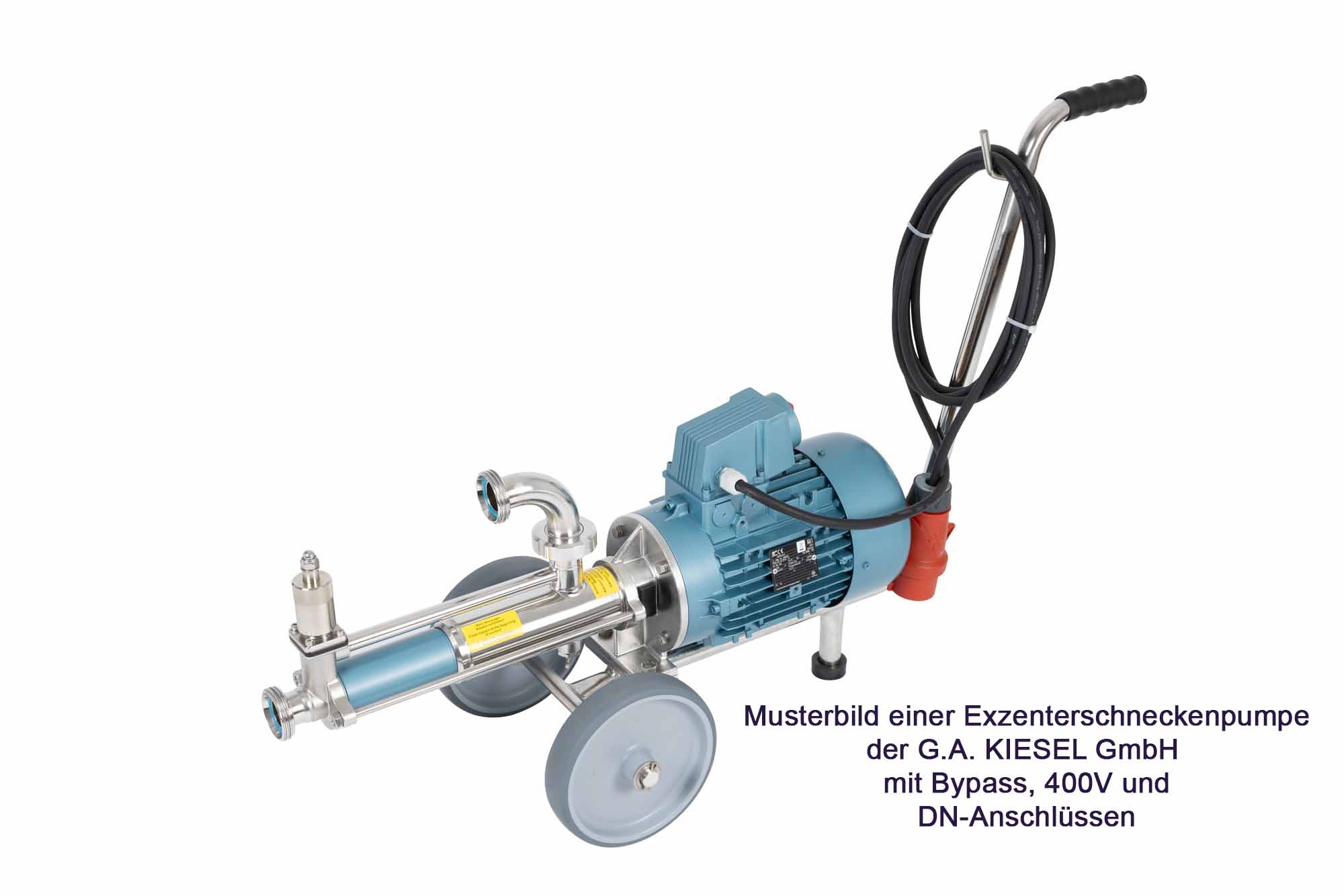 Exzenterschneckenpumpe | SP04 | M02 | mit Bypass federbelastet | DN32 AG / DN32 AG |KIESEL