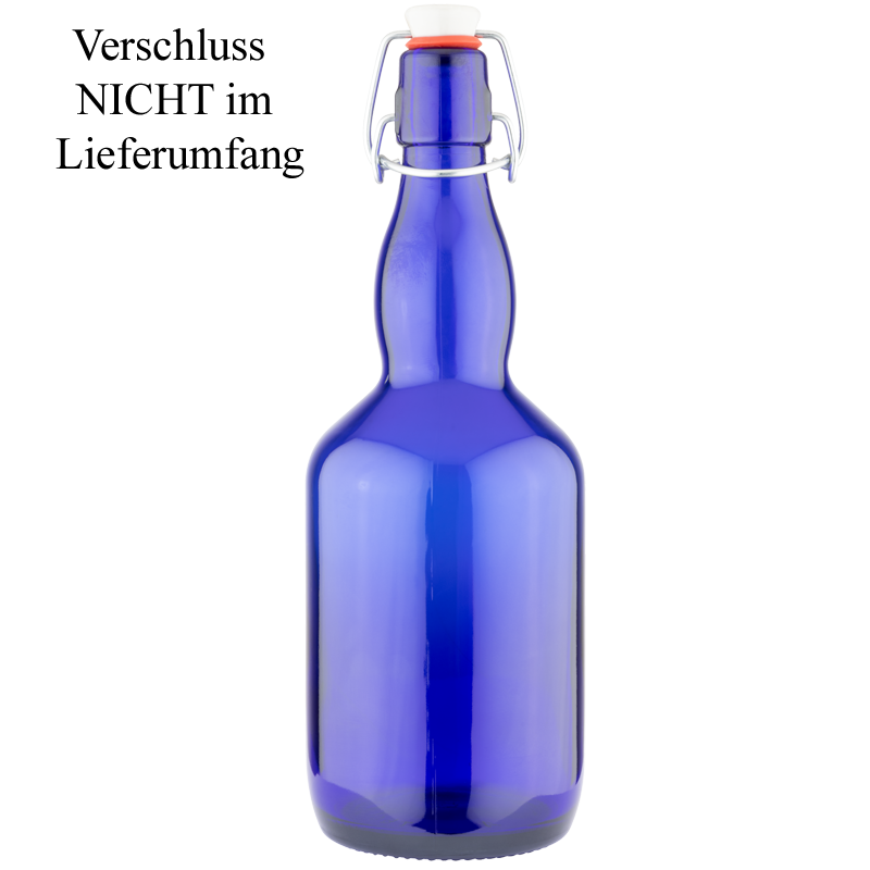 Henkelflasche | 2l | blau | Schraubverschluss | PP | 31,5mm | OHNE Verschluss