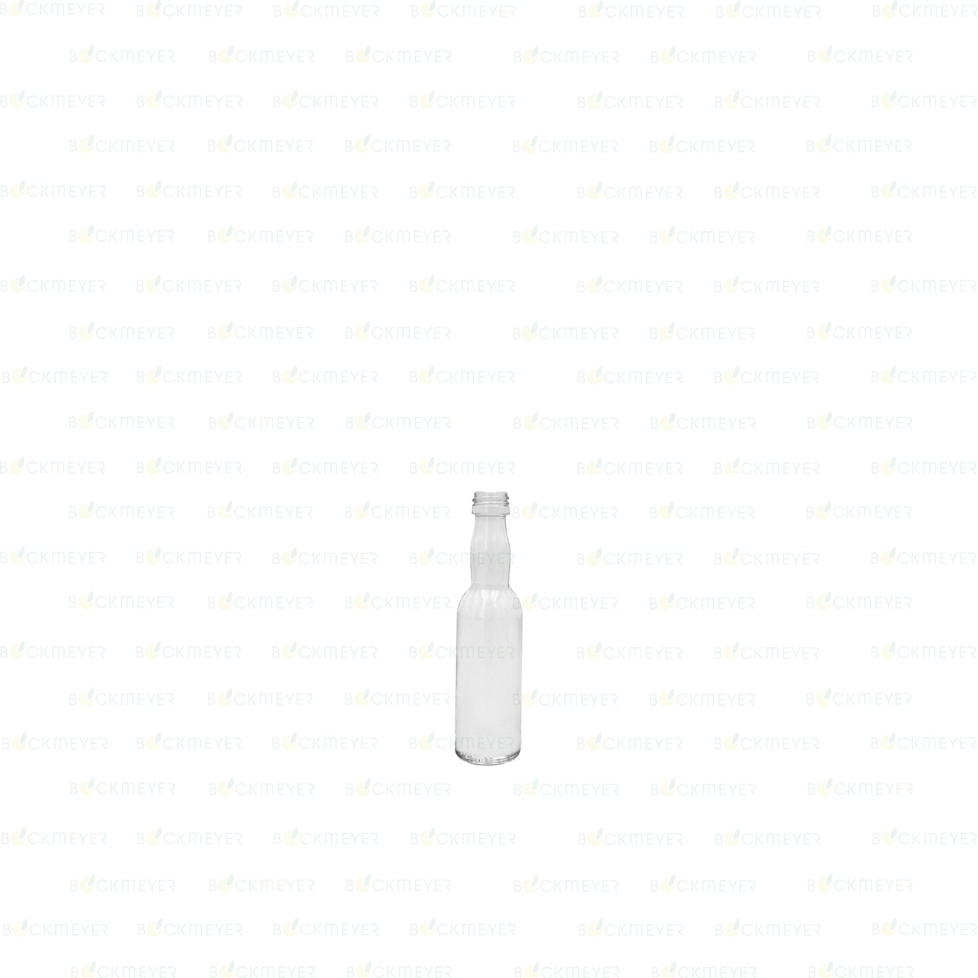Portionsflasche 40 ml rund Kropfhals, weiß (OHNE VERSCHLUSS)