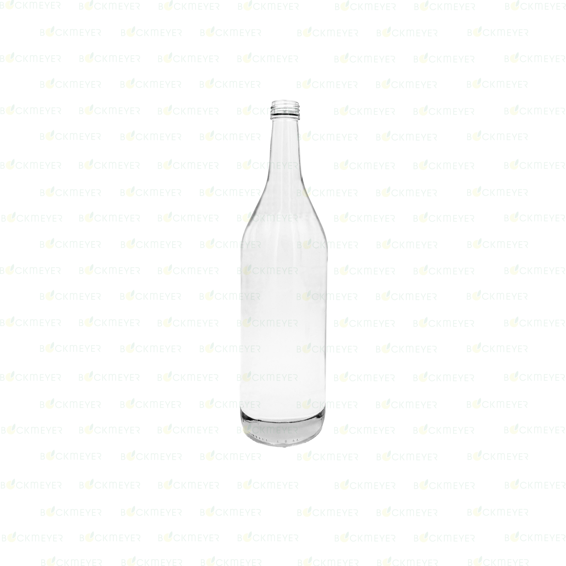 Weinbrandflasche 1,0 Liter, PP28, weiß (Schraubverschluss PP 28) (OHNE VERSCHLUSS)
