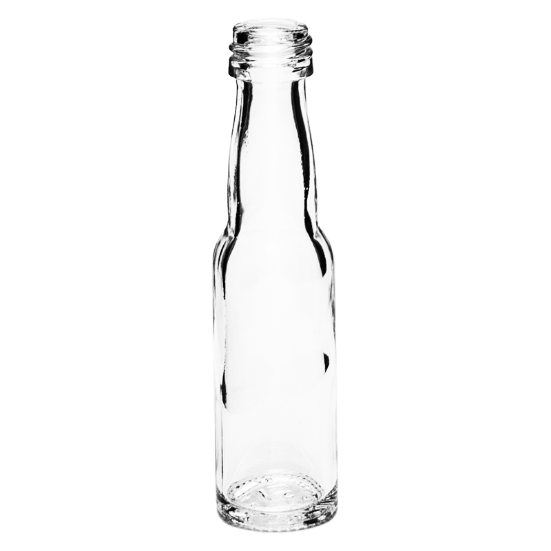 Portionsflasche | 20ml | Kropfhals | PP18 Mündung | OHNE VERSCHLUSS