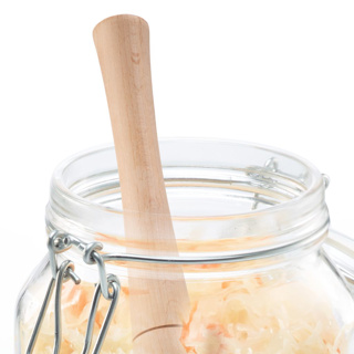 Fermentier-Stampfer | aus naturbelassenem Buchenholz