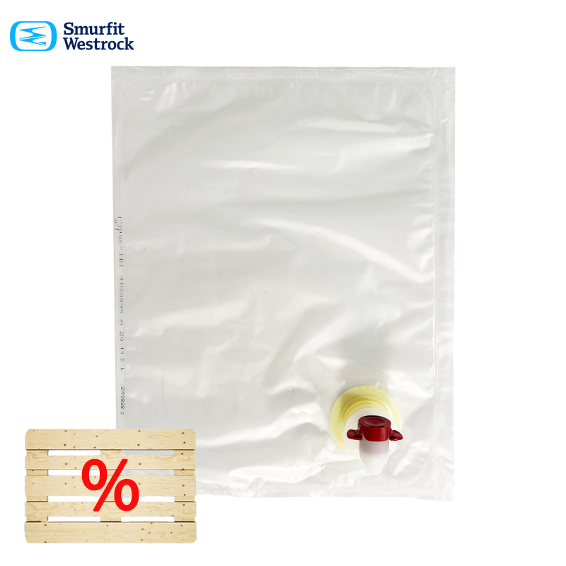 3l Bag in Box | BEUTEL | für Saft | Smurfit | transparent | Palette 7.000 Stk