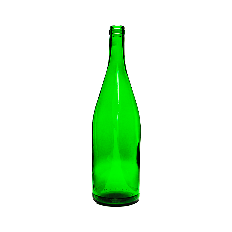 Weinflasche | 1l | Schlegel | grün | schwer | Korkmündung | 18,5mm | OHNE Verschluss