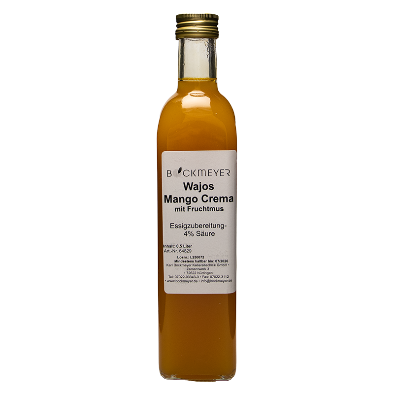 500ml Mango Crema mit Fruchtmus 4% Säure