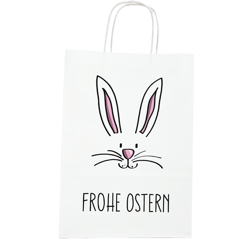 Tragetasche Hase | Größe: M | Farbe: weiß