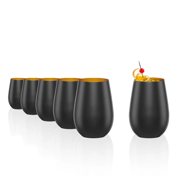 Trinkbecher | ELEMENTS | 465ml | schwarz / gold