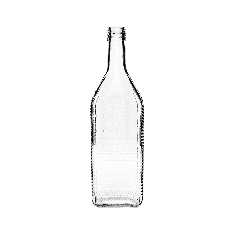 Kirschwasserflasche | Reliefmotiv | 700ml | PP31,5 Mündung | OHNE VERSCHLUSS 