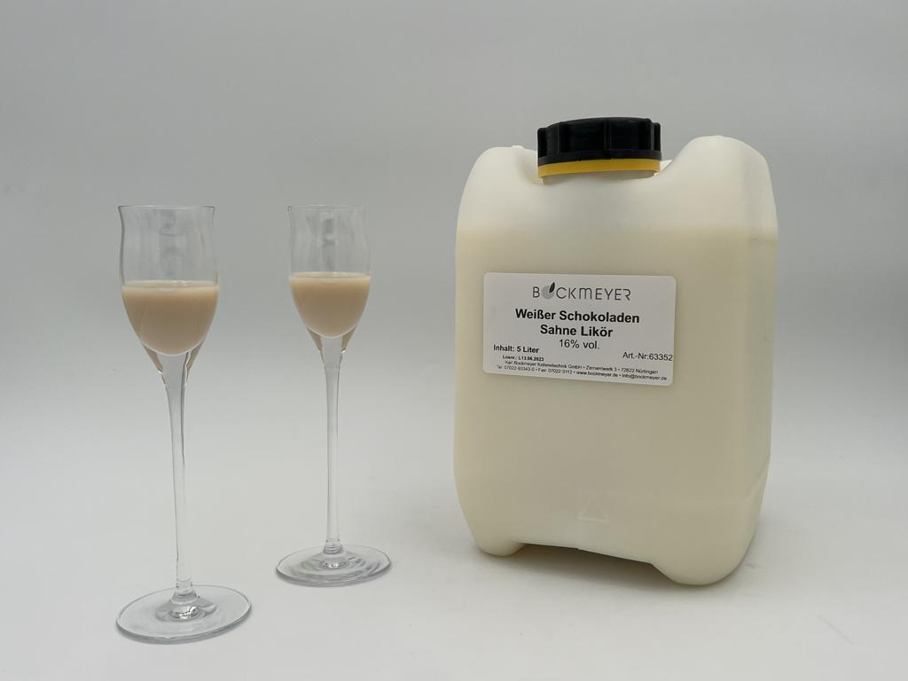5l | Weißer Schokoladen-Sahne-Likör | 16% vol. Alk