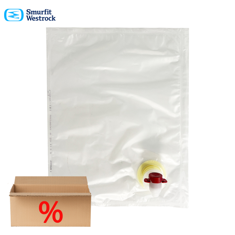 3l Bag in Box | BEUTEL | für Saft | Smurfit | transparent | Karton 500 Stk