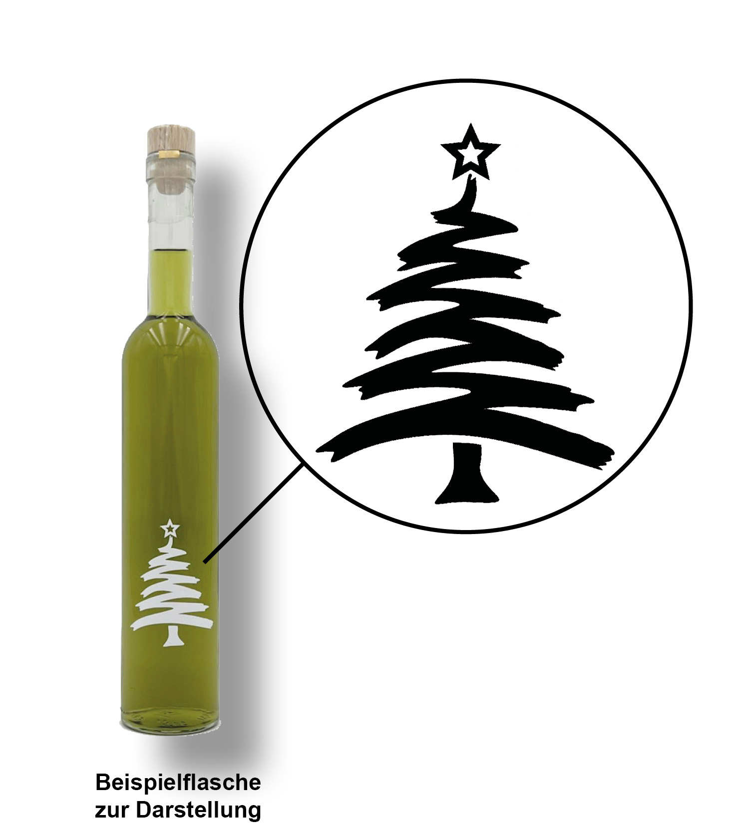 Weihnachts-Plot "Tannenbaum 3" groß | ca. 7,5cm hoch; 5,5cm breit