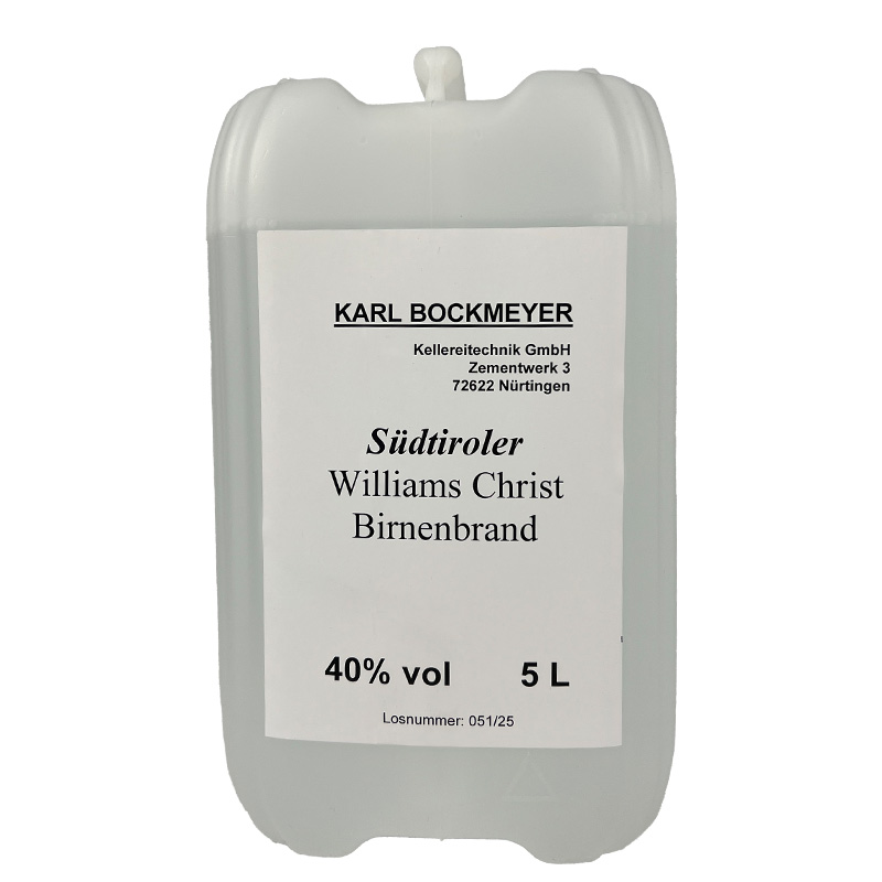 Williams- Christ-Birnenbrand 40 %vol 5 l