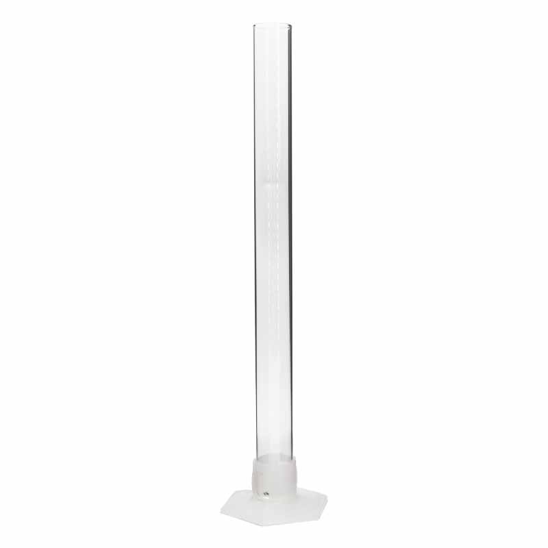 Spindelzylinder | Ø40x400mm | aus Glas | mit Polyfuß