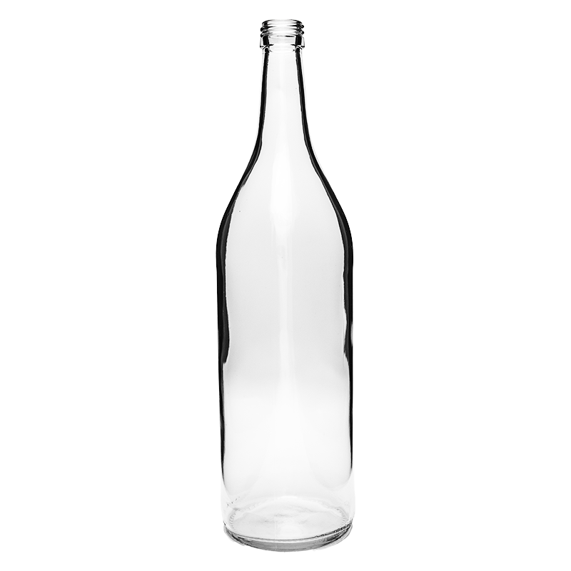 Geradhals Flasche | 1,0l | PP28 Mündung | OHNE VERSCHLUSS