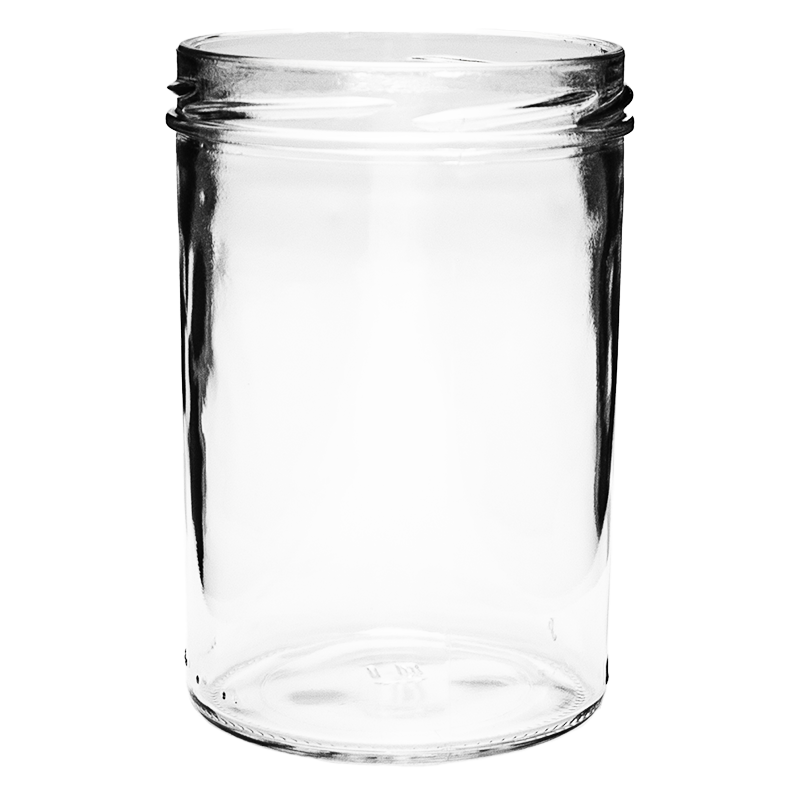 Weithalsglas | 435ml | rund | TO 82mm  | OHNE VERSCHLUSS