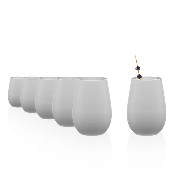 Trinkbecher | ELEMENTS | 465ml | weiß / silber