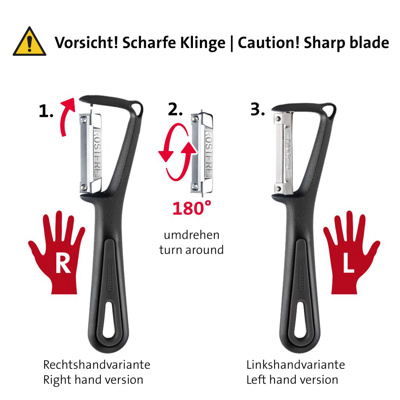 Sparschäler | »Gentle« | feststehende Klinge