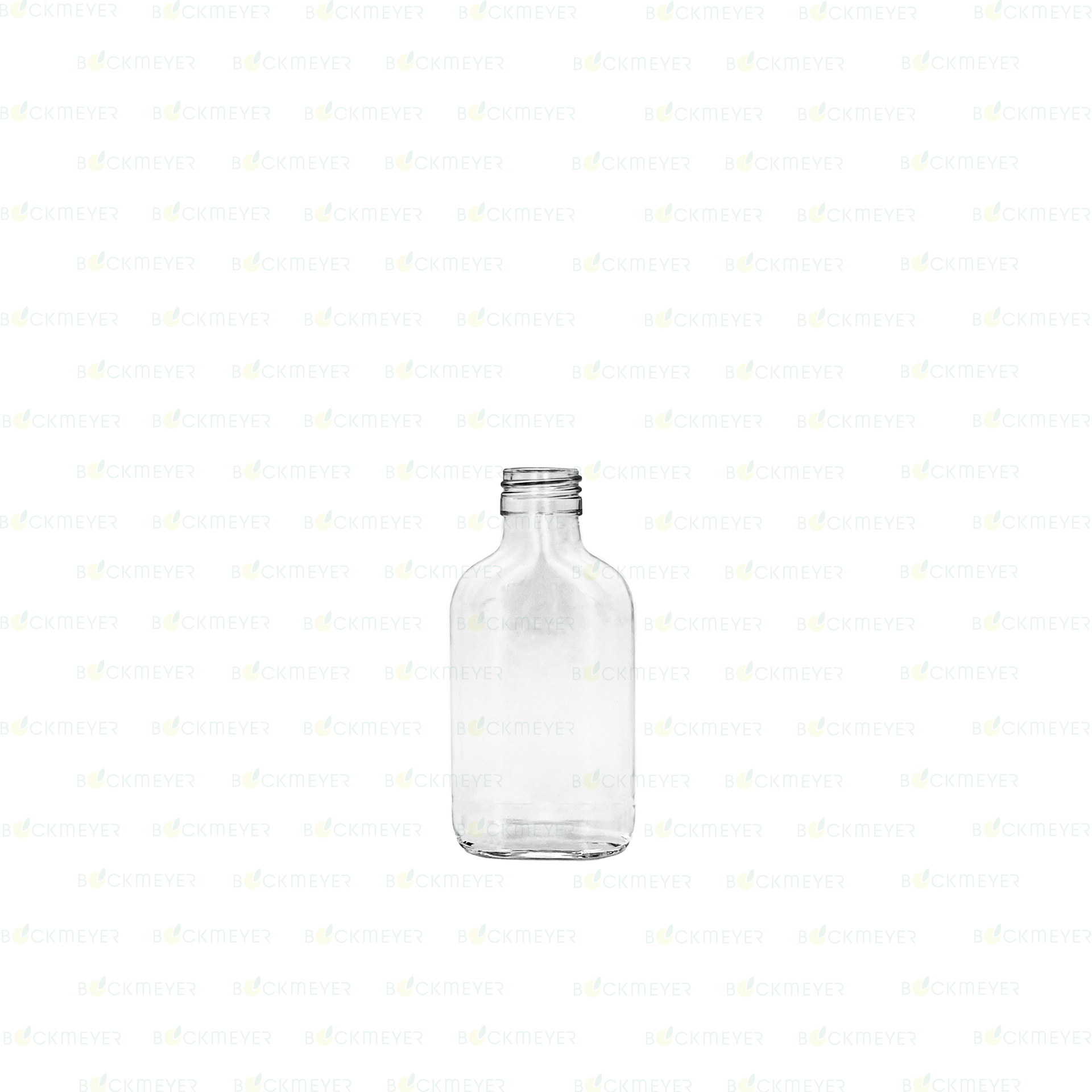 Taschenflasche 0,1 Liter, weiß (OHNE VERSCHLUSS)