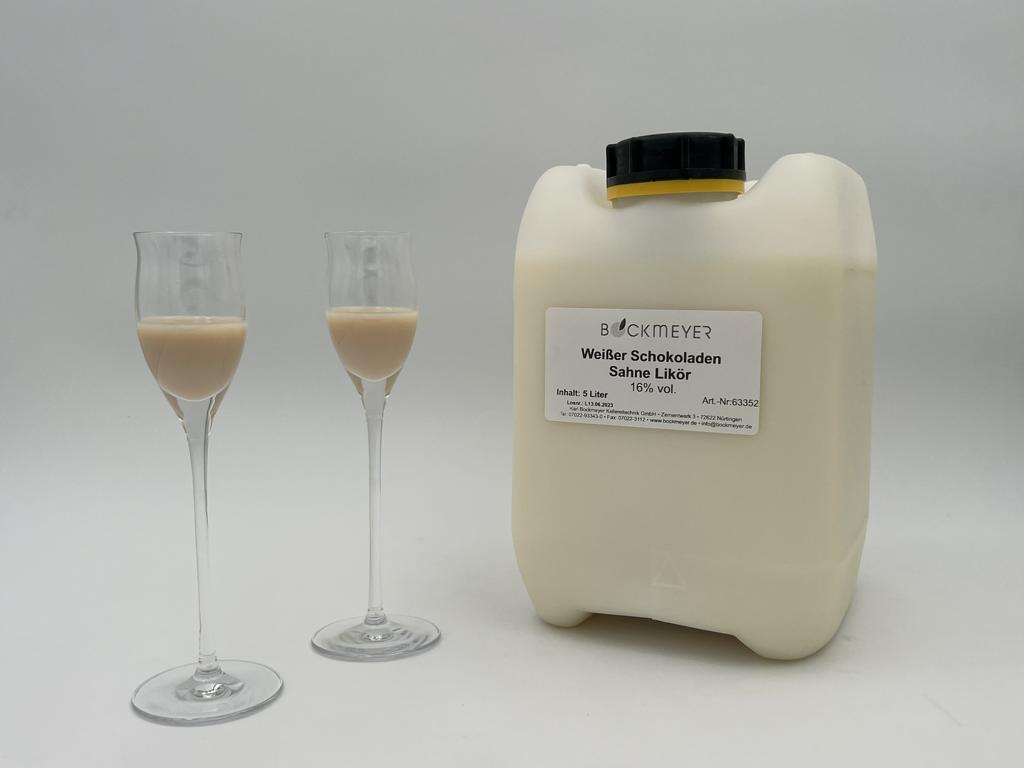 Weisser Schokoladenlikör 16% vol., 5l