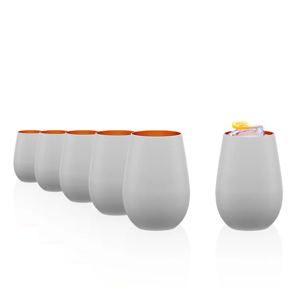 Trinkbecher | ELEMENTS | 465ml | weiß / bronze