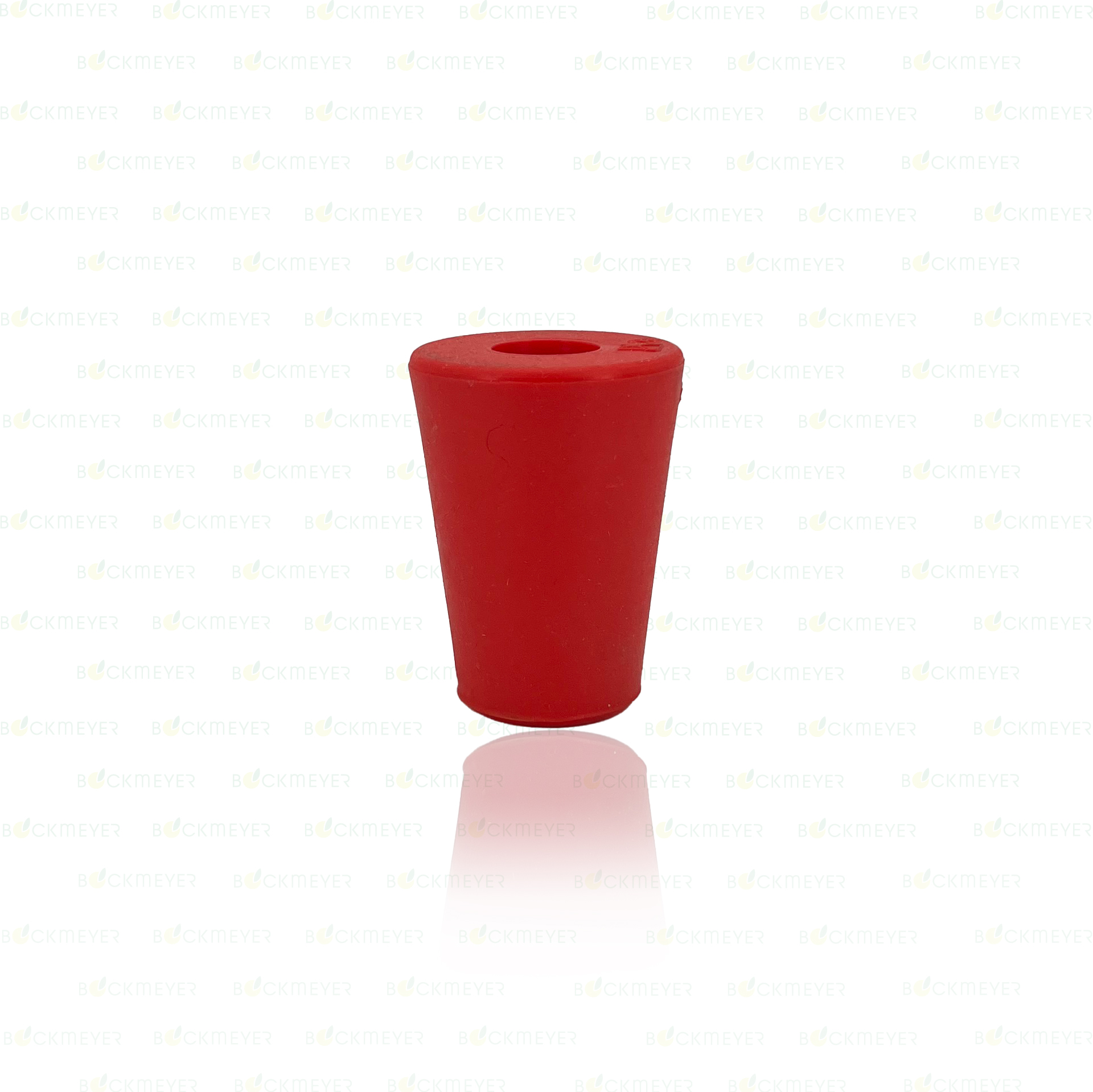 Gummistopfen | 45mm/30mm H=60mm | 17mm Bohrung | für 10-25 Liter Glasballon | rot