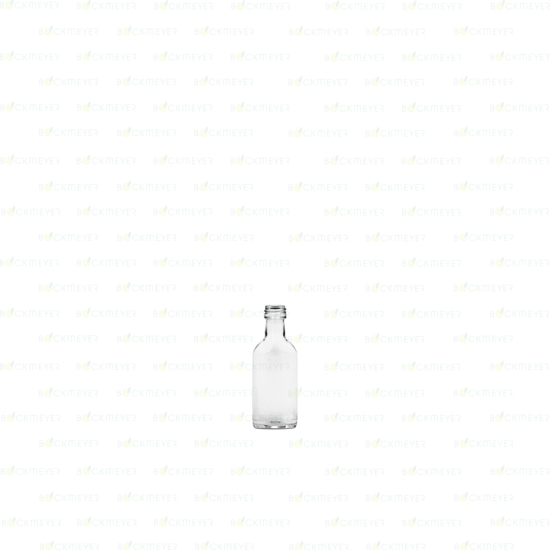 Portionsflasche 20 ml eckig-abgerundetg, weiß (OHNE VERSCHLUSS)