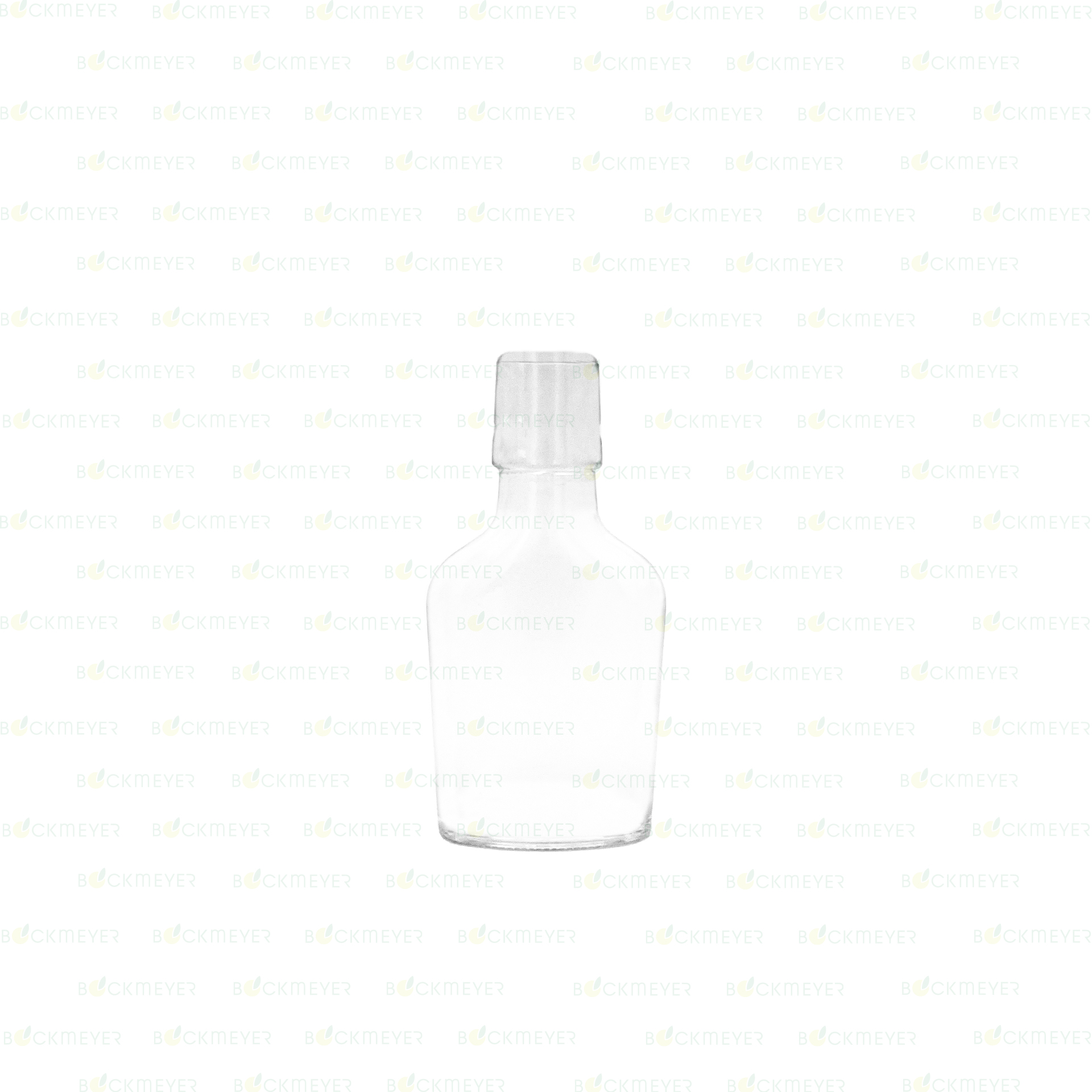 Taschenflasche flach 0,2 Liter (OHNE VERSCHLUSS)