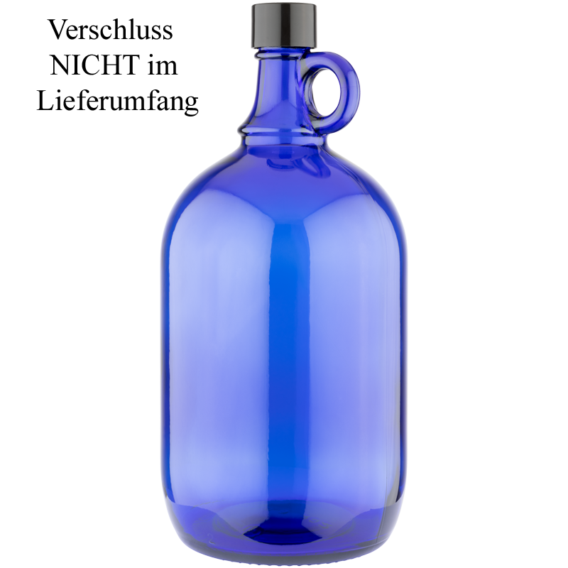 Henkelflasche | 2l | blau | Schraubverschluss | PP | 31,5mm | OHNE Verschluss