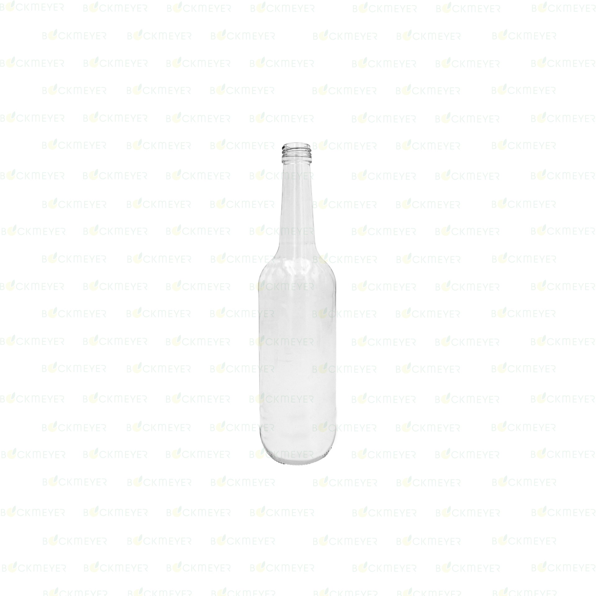 Geradhals Flasche 0,7 Liter, weiß (OHNE VERSCHLUSS)