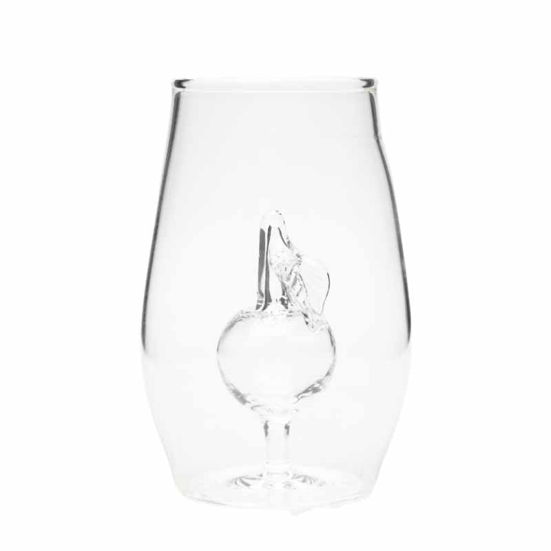 mundgeblasenes Schnapsglas | Apfel | konische Ausführung