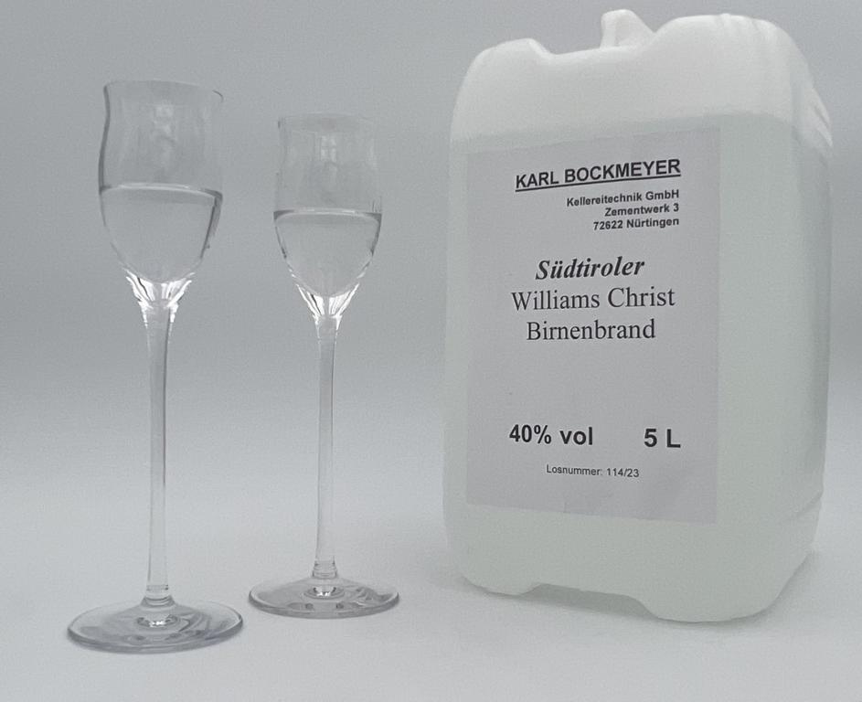 Südtiroler Williams Birnenbrand 40 %vol. 5 l