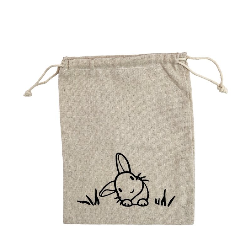 Stofftäschchen Hase | Größe: M | Farbe: braun