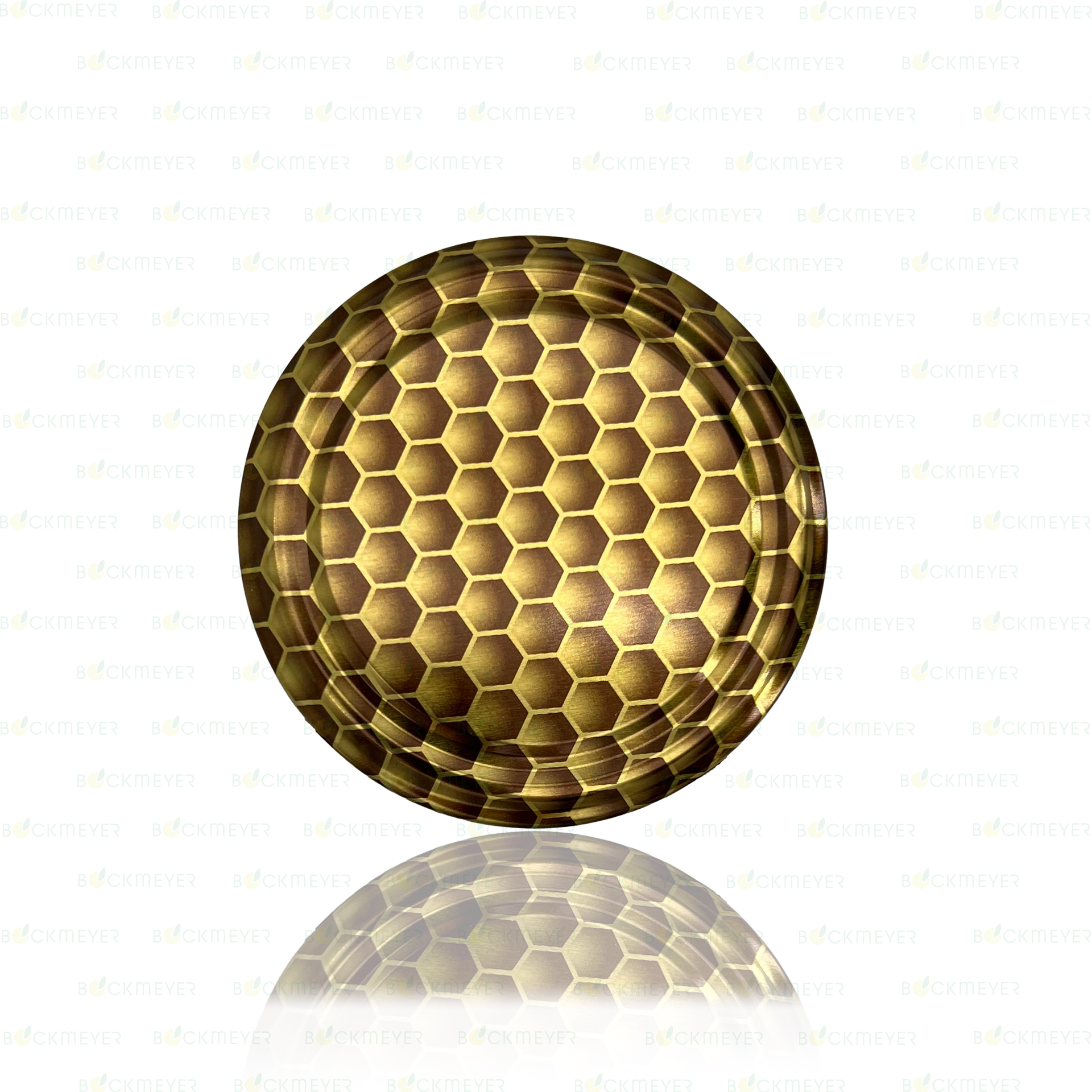 Twist off Verschluss 82 mm, Gold Waben mit Hologramm
