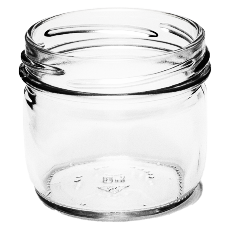 Weithalsglas | 124ml | rund | TO 66mm | OHNE VERSCHLUSS