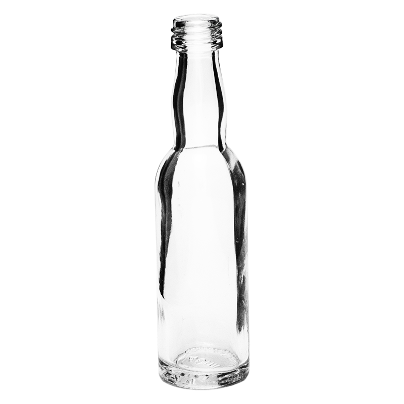 Portionsflasche | 40ml | Kropfhals | PP18 Mündung | (OHNE VERSCHLUSS)