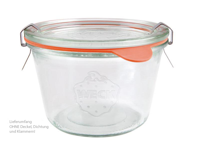 WECK Sturzglas | 850ml | weiß | RR100 | OHNE Verschluss