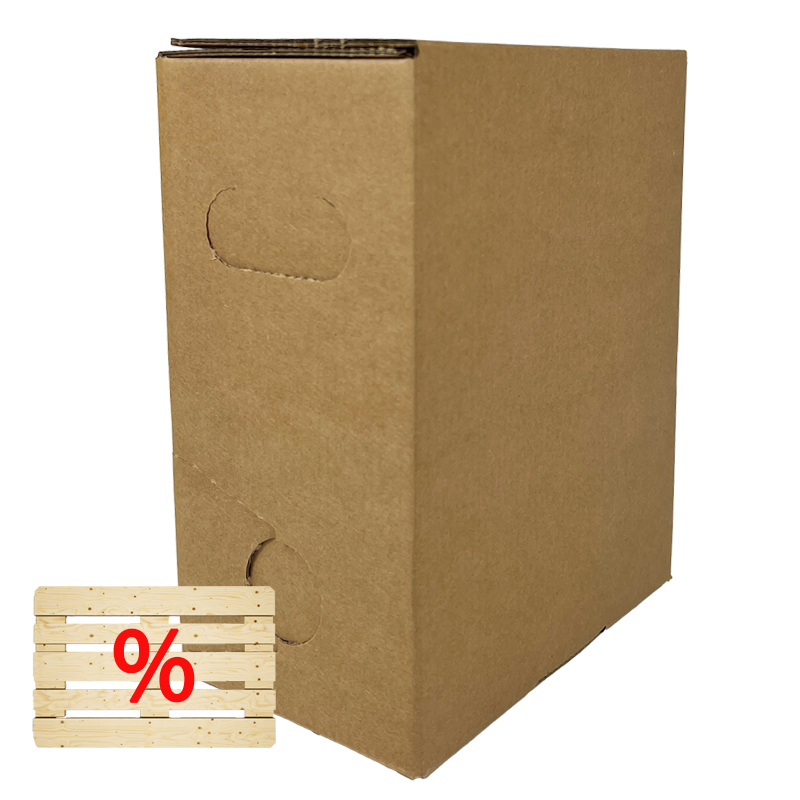 3l Bag in Box | KARTON | braun | Palette 1.040 Stk