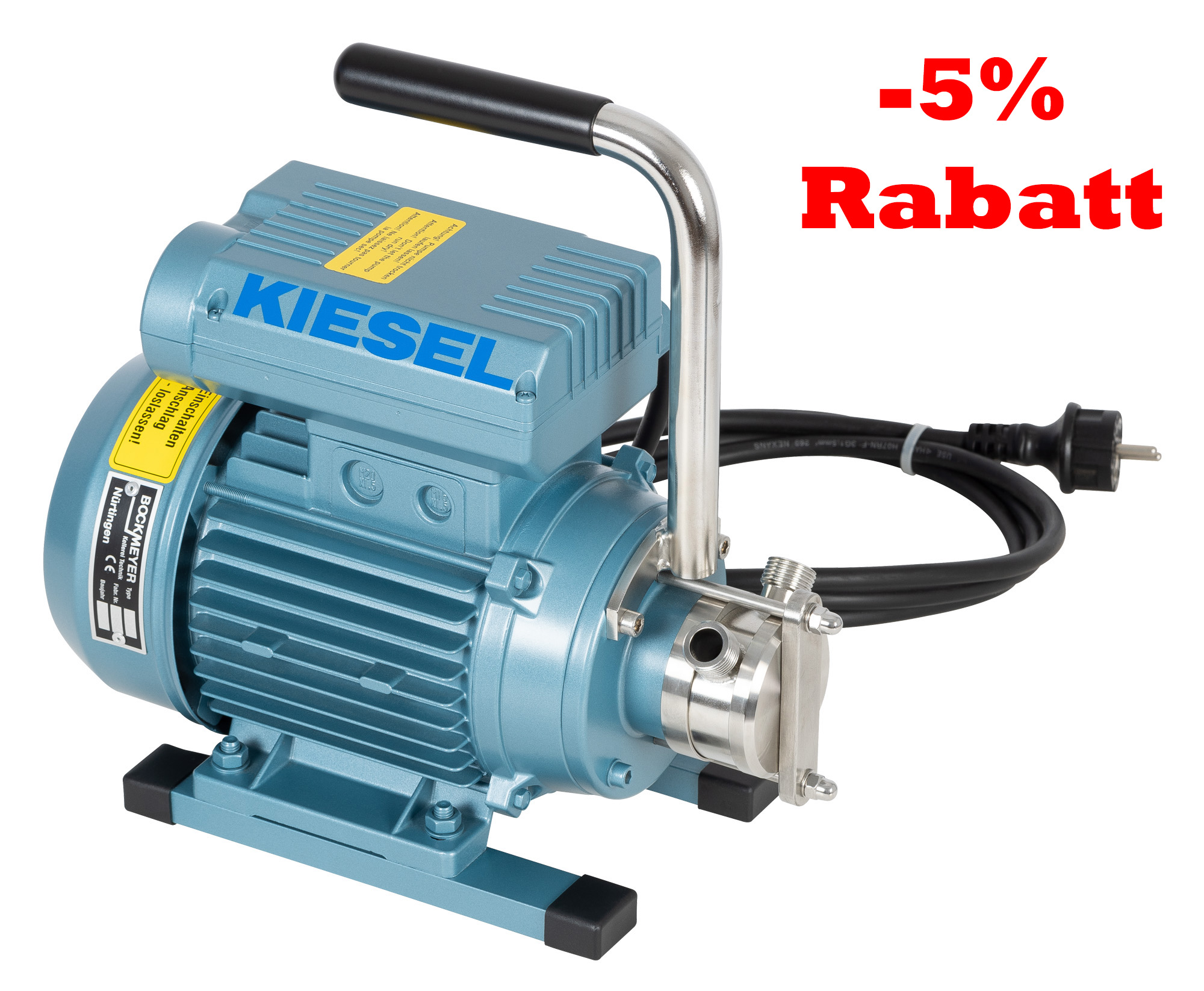 Impellerpumpe  IP 01 230 V ohne BypassIP01/B/E/1/03/H/0,75/1400/6/1.4301/90° -230 V ~