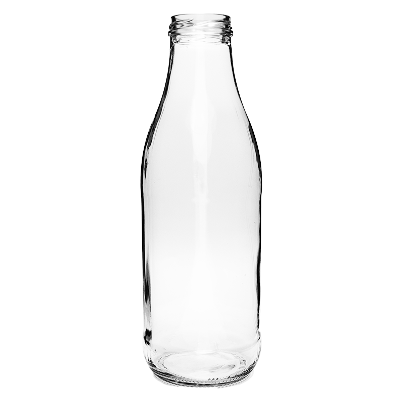 Fruchtsaftflasche | 1l | Weithals | weiß | TO | 48mm | OHNE Verschluss