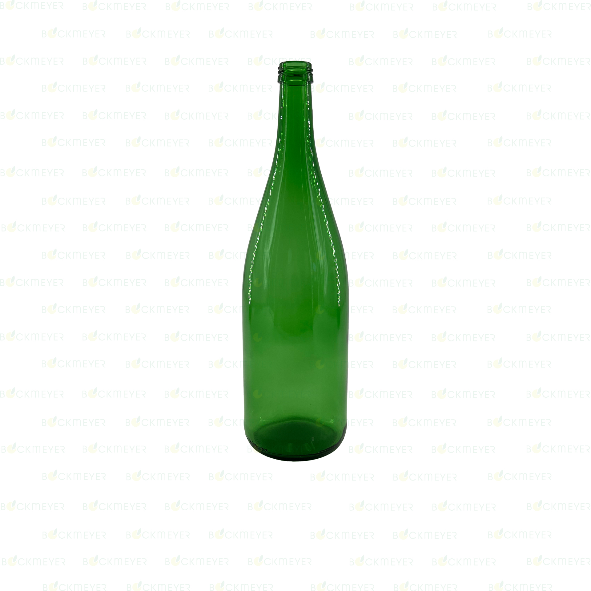 Weinschlegelflasche 1,0 Liter, grün (Schraubverschluss) (OHNE VERSCHLUSS)