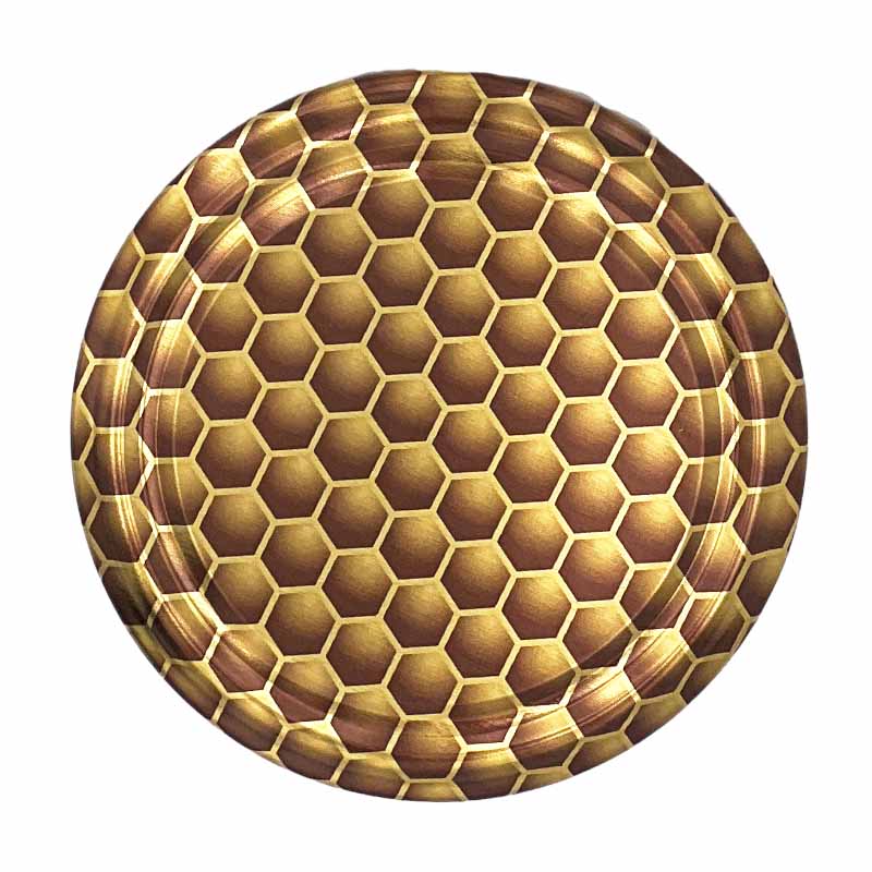 Twist-off Verschluss | 82mm | Gold-Waben mit Hologramm