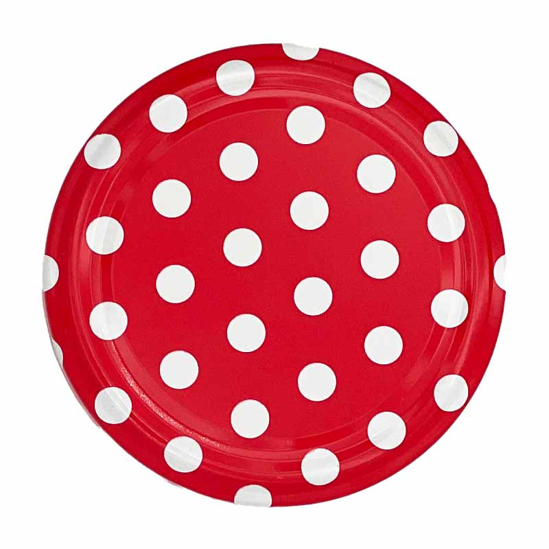 Twist-off Verschluss | 82mm | rot mit weißen Punkten