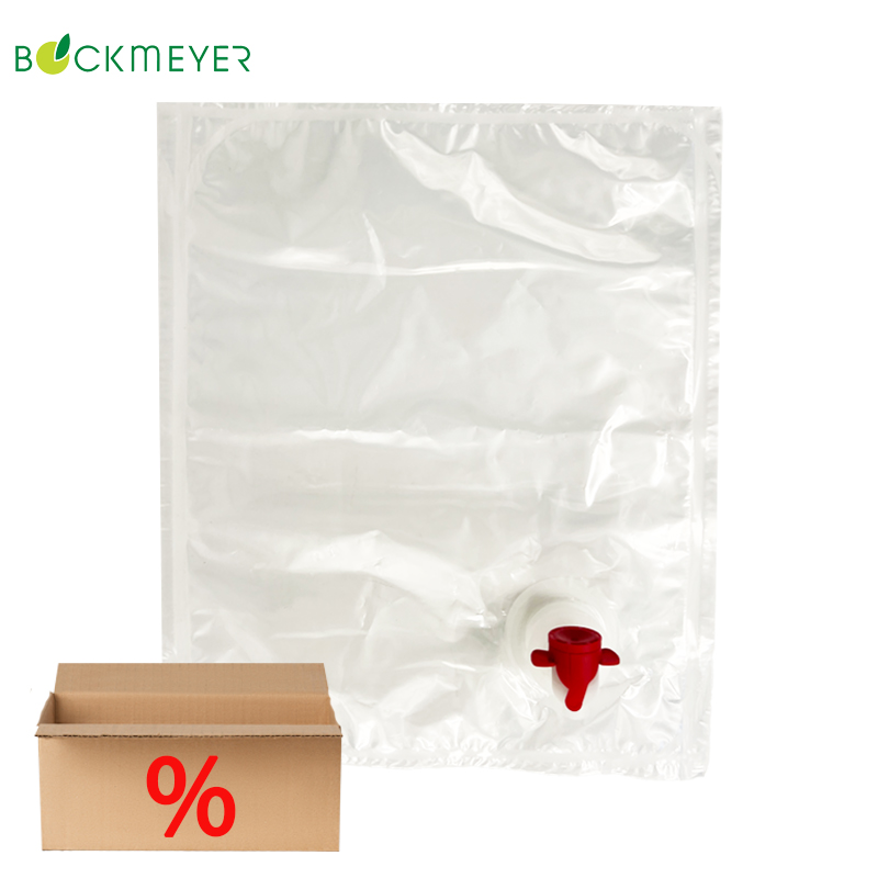 3l Bag in Box | BEUTEL | für Saft | BOCKMEYER | transparent | Auslauf seitl. | Karton 500Stk