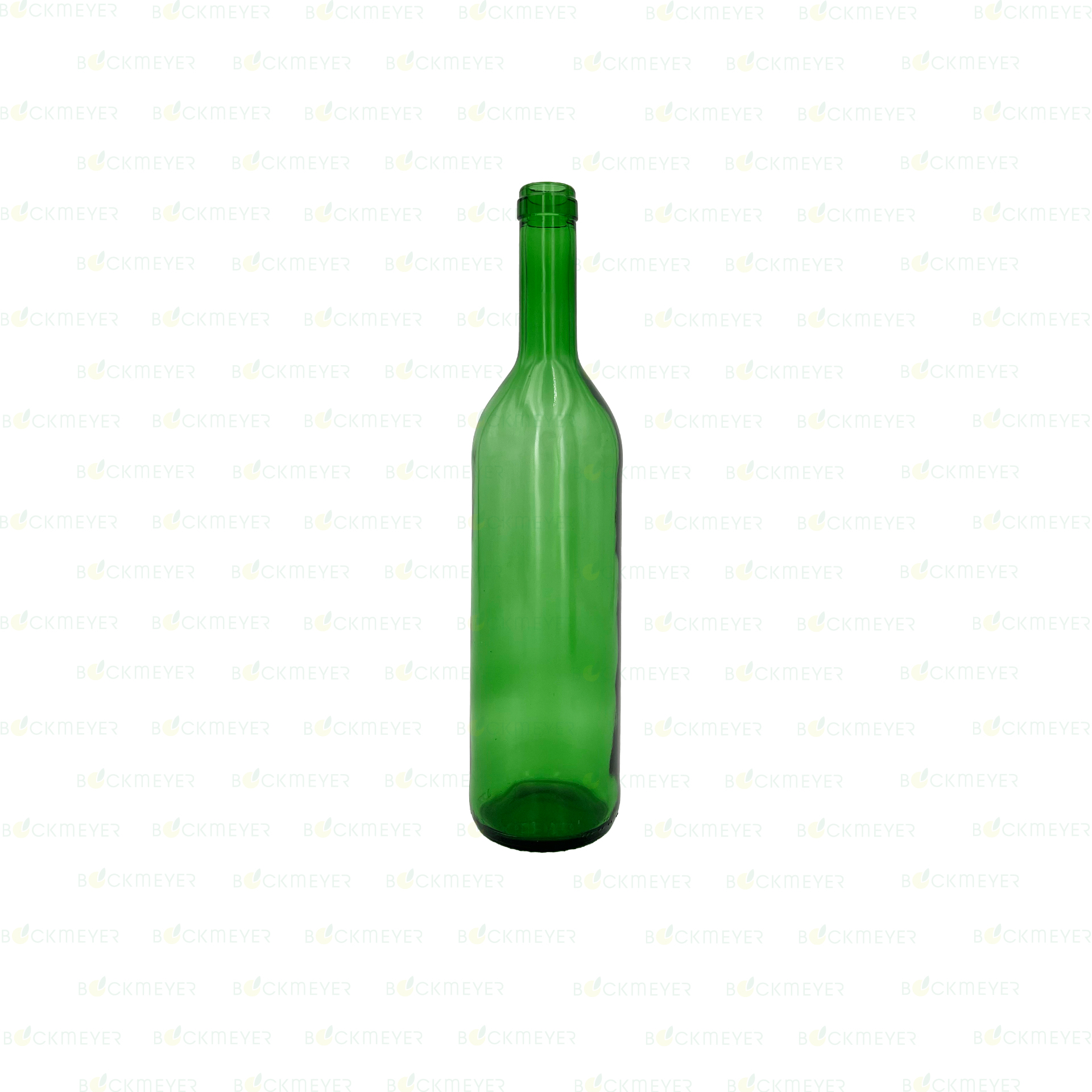 Weinflasche Bordeaux 0,75 Liter, grün (Kork) (OHNE VERSCHLUSS)