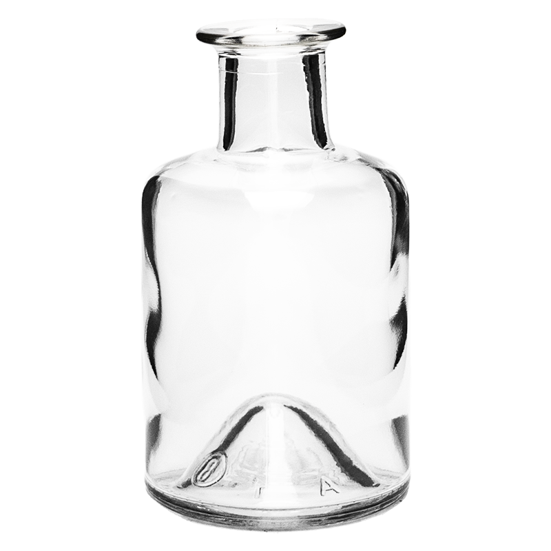 Apothekerflasche | 200ml | weiß | Korkmündung | 18,5mm | OHNE Verschluss